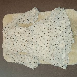 Vera Wang Pheasant Dress white/cream Floral xs